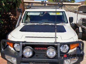 Toyota FJ Cruiser Flexible Solar Panel Kit - Complete Kit w/ Waterproof Controller + Hood Decal - 105W Toyota FJ Cruiser Flexible Solar Panel Kit - Complete Kit w/ Waterproof Controller + Hood Decal - 105W